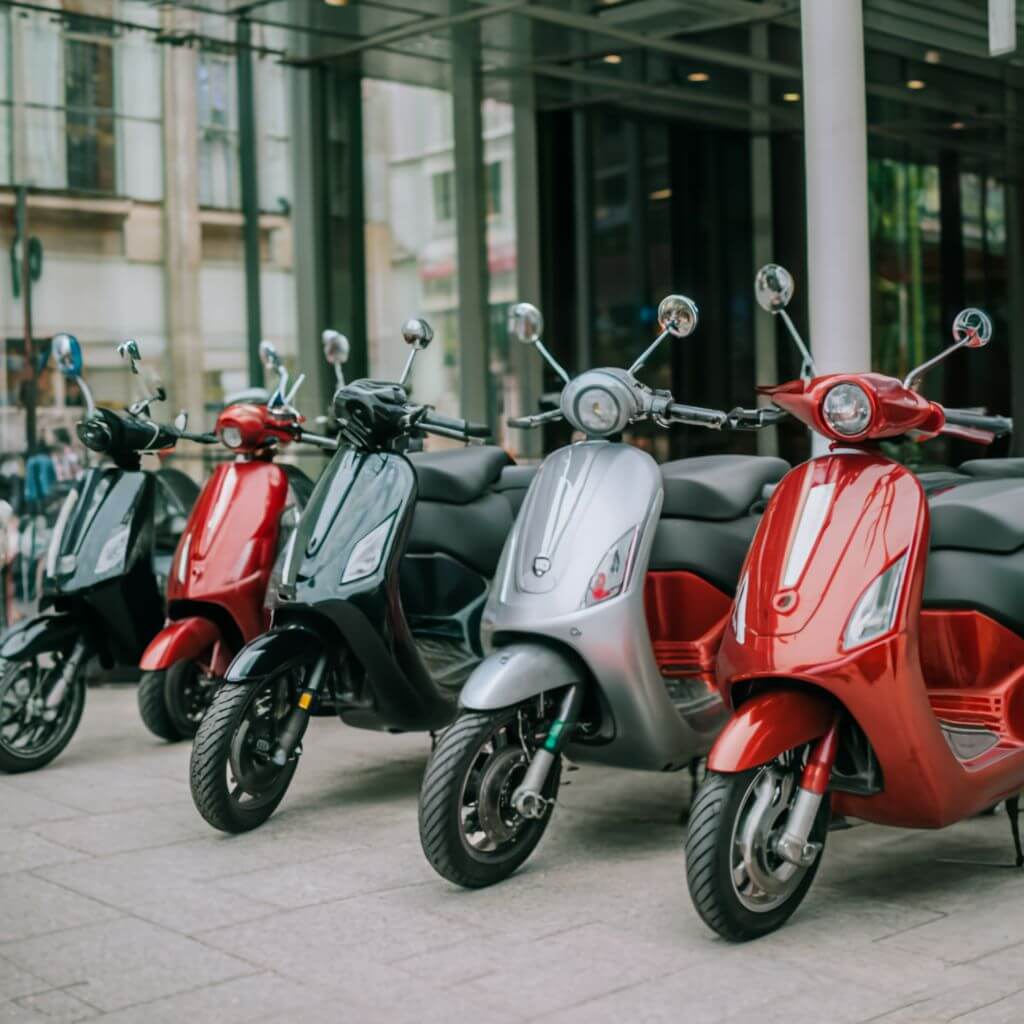 Colorful scooter